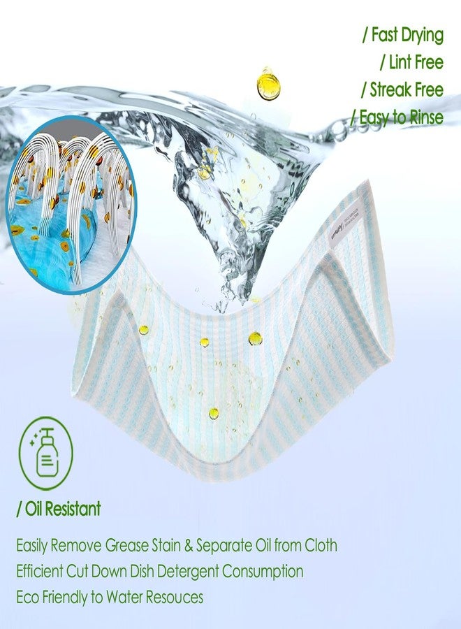 JEFFSUN Kitchen Washcloths 6 Pack, 10x14 Inch Small Dish Cloth for Washing Dishes, Lint Free Fast Dry Reusable Cleaning Cloth, Ultra Soft & Scratch Free Waffle Dish Rag, Easy to Rinse Multicolor Dishcloth - Image 2