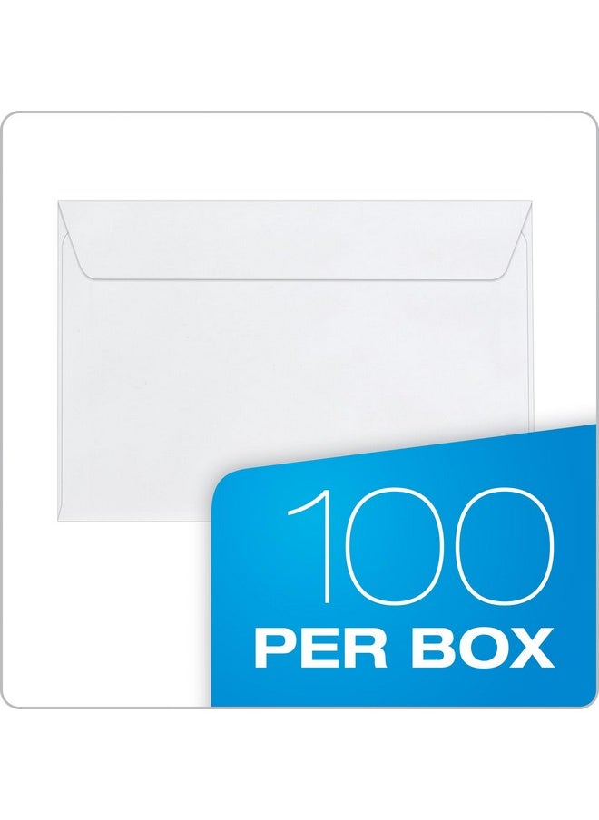 Columbian 6 X 9 Booklet Envelopes, Windowless, White, Gummed Closure, Mailing Envelopes, 100/Box (Colo915)  - Image 3