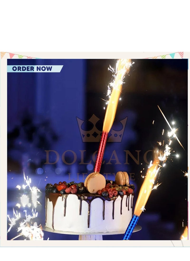 Sparkling Birthday Cake Candles, Multicolor Party Fountain Candles, Pack of 6, Safe to Use, Add a Cheerful Atmosphere, Perfect for Celebrating Happy Occasions and Birthdays
