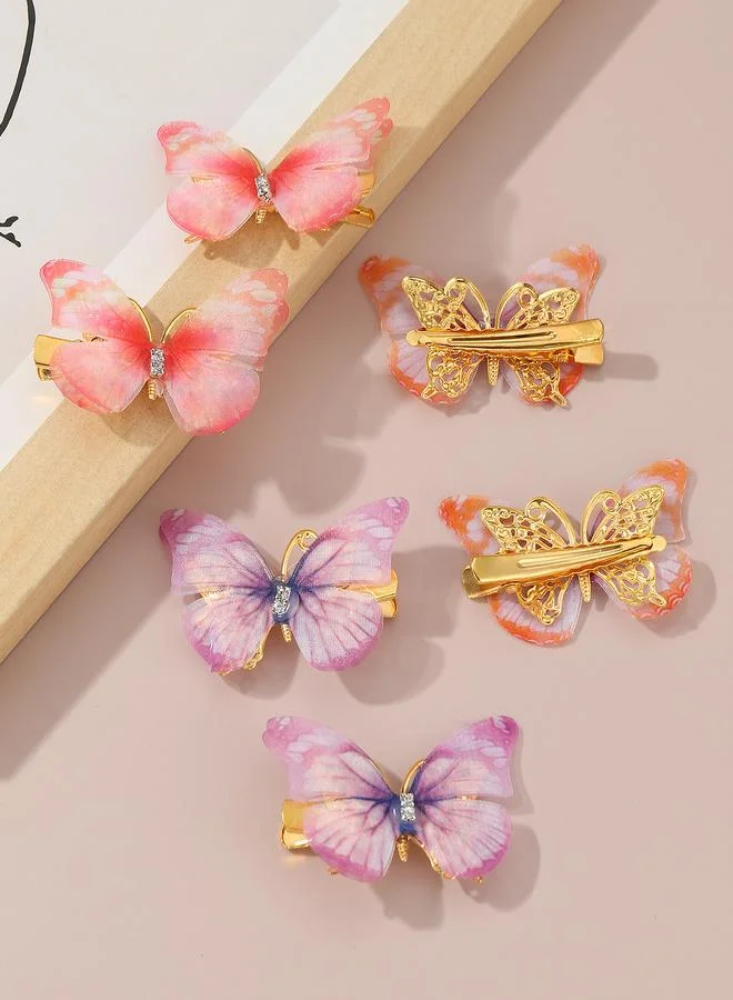 Take Two Set of 6 - Butterfly Hair Clips
