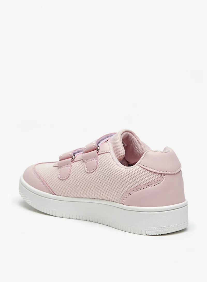 Flora Bella By Shoexpress Girls Textured Casual Sneakers With Hook And Loop Closure By Shoexpress