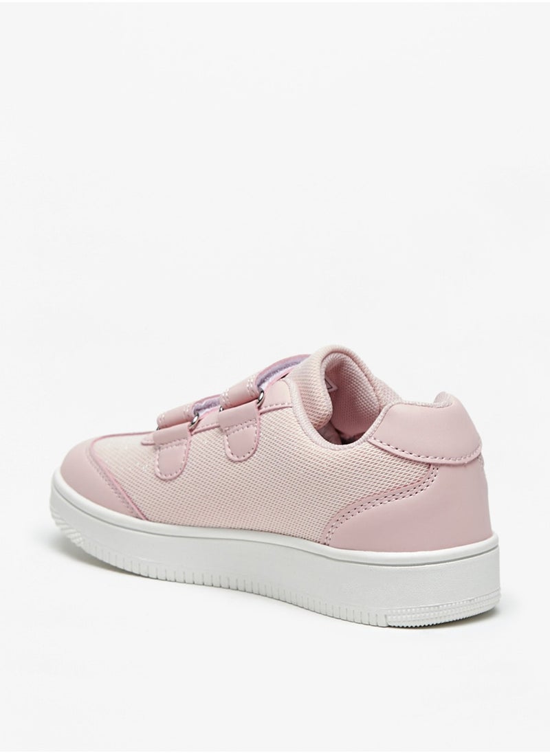 Flora Bella By Shoexpress - Girls Textured Casual Sneakers With Hook And Loop Closure By Shoexpress - Image 1
