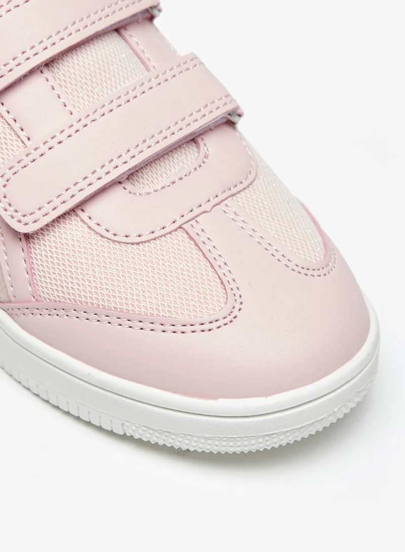 Flora Bella By Shoexpress Girls Textured Casual Sneakers With Hook And Loop Closure By Shoexpress