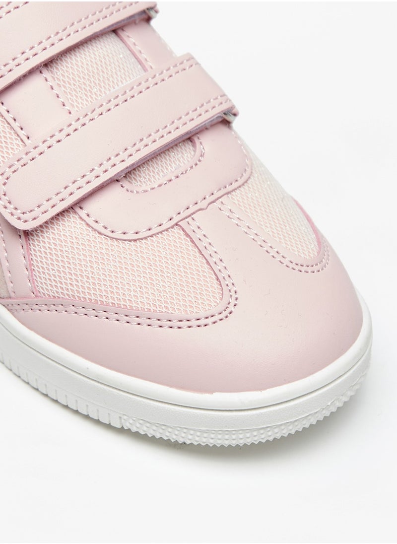 Flora Bella By Shoexpress - Girls Textured Casual Sneakers With Hook And Loop Closure By Shoexpress - Image 1