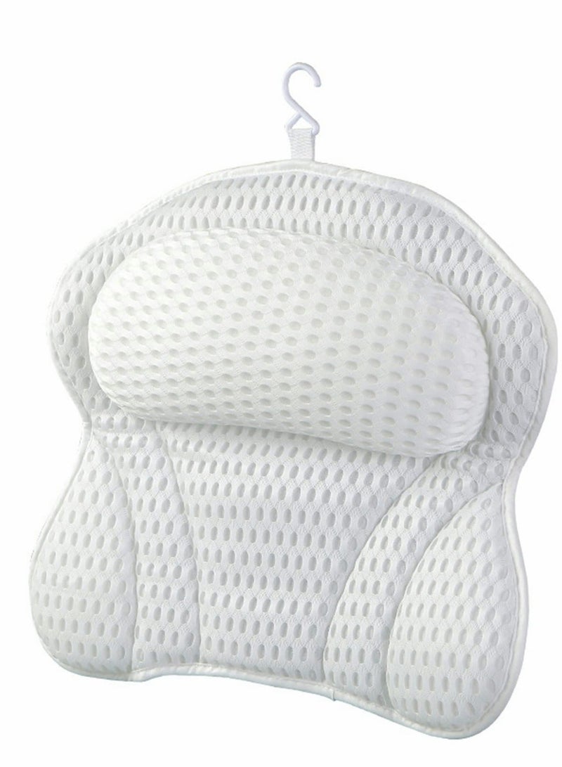 واي آند دي Bath Pillows, 4D SPA Air Mesh Bathtub Pillows for Tub, Shower Head Neck Shoulder  - Image 1