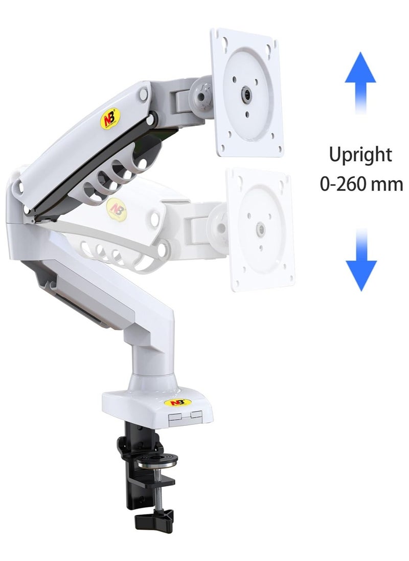 NB NORTH BAYOU - NB North Bayou Monitor Desk Mount Stand Full Motion Swivel Monitor Arm with Gas Spring for 17-30''Monitors(Within 4.4lbs to 19.8lbs) Computer Monitor Stand F80-W - Image 1