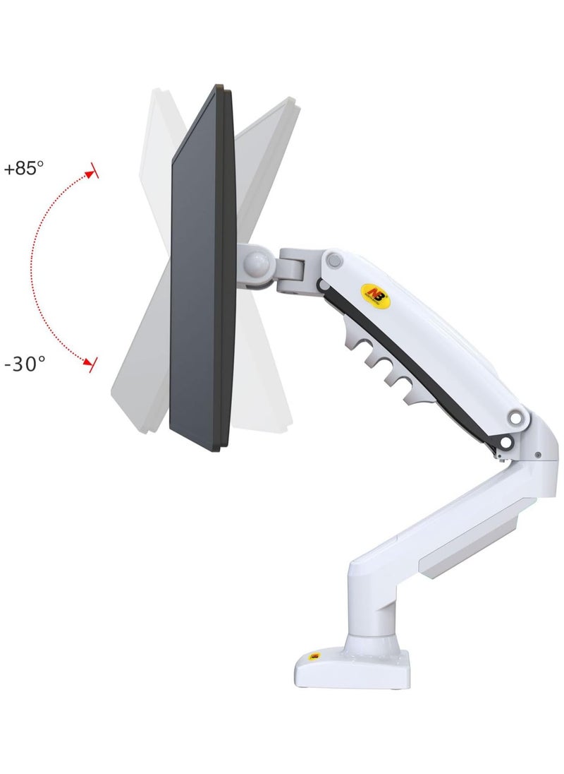 NB NORTH BAYOU - NB North Bayou Monitor Desk Mount Stand Full Motion Swivel Monitor Arm with Gas Spring for 17-30''Monitors(Within 4.4lbs to 19.8lbs) Computer Monitor Stand F80-W - Image 1