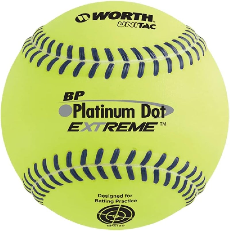 | Batting Practice Slowpitch Softballs | BP Platinum Dot Extreme | 12' | Box of 12