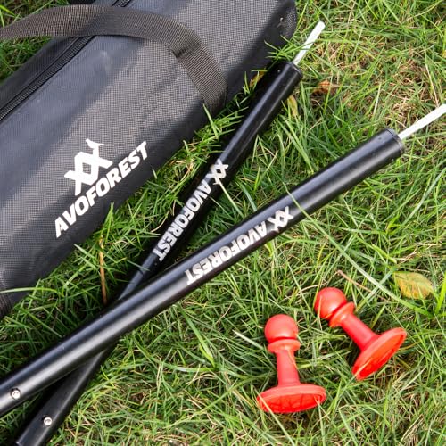 AVOFOREST Tent Poles for Tarp, AVOFOREST Camping Tent Tarps Poles Adjustable Camping Accessories 90in Heavy Duty Poles Thicker Tent Pole with a Diameter of 0.98in for Backpacking Hiking Awning - Image 2