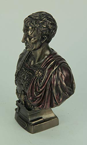 Veronese Design Resin Statues Julius Caesar Bust Figurine HandPainted Roman History Collectible Decor - Image 3