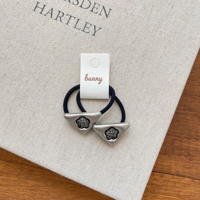 Loquat Chic Kids Hair Tie Metal Clasp Personalized Hair Accessory Small flower