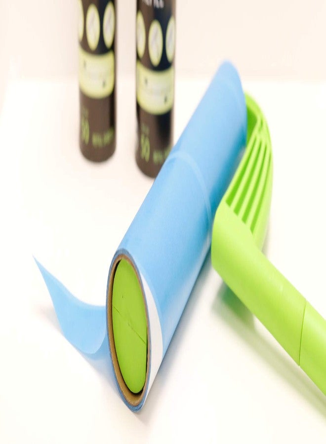 ليو عبوات إعادة تعبئة بكرات إزالة الوبر من ليو، بعرض 10 بوصات، 3 بكرات، كل بكرة تحتوي على 50 ورقة (150 ورقة إجمالاً)، مزيل وبر الحيوانات الأليفة شديد الالتصاق للسجاد والأثاث - Image 4