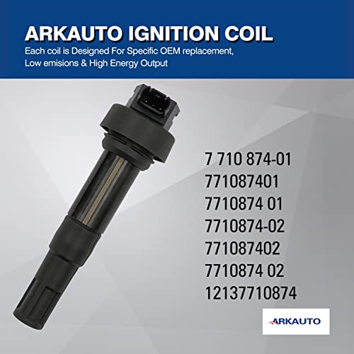 ARKAUTO MOTORCYCLE IGNITION COIL PACK OF 1 Compatible With BMW S1000RR S 1000 RR G310R G 310 R Replacement ARK-IG087401 771087401 771087402 12137710874 - Image 4