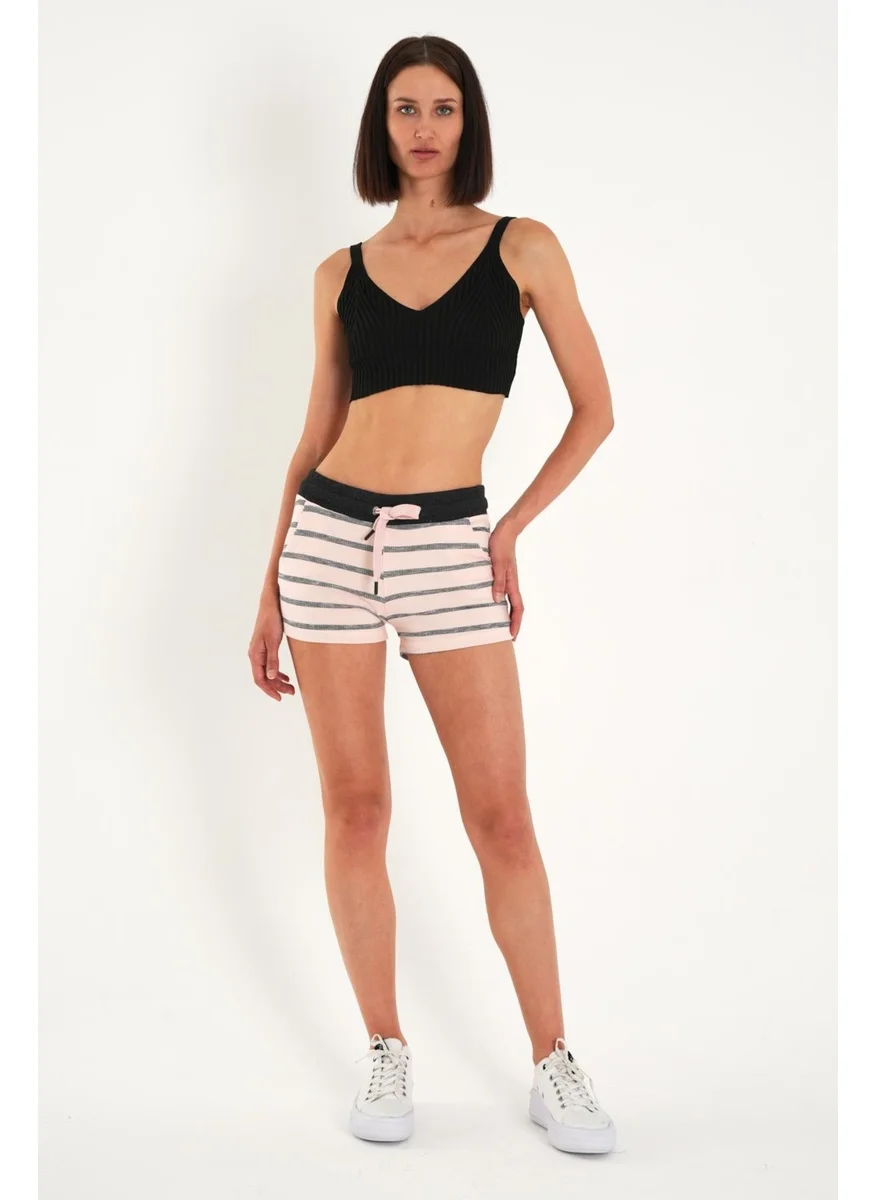 الكسندر جاردي Alexandergardi Striped Mini Women's Shorts with Pockets