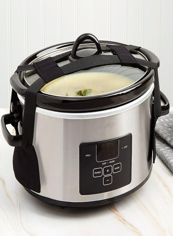 The Lakeside Collection Casserole Lid Strap - Hold Lid Down on Slow Cooker for Optimal Cooking - Image 2