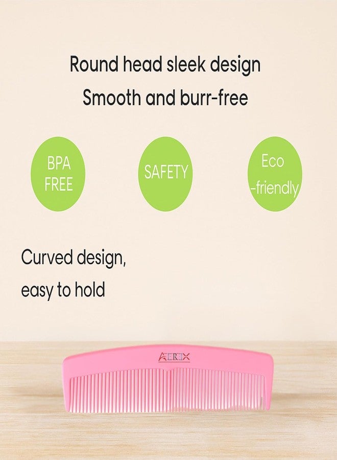 AEREX Baby Grooming Kit 5 in 1 – Newborn & Infant Care Set with Comb, Soft Brush, Baby Nail Clipper, Scissors & Storage Case – Baby Essentials for Daily Grooming (Pink) - Image 5