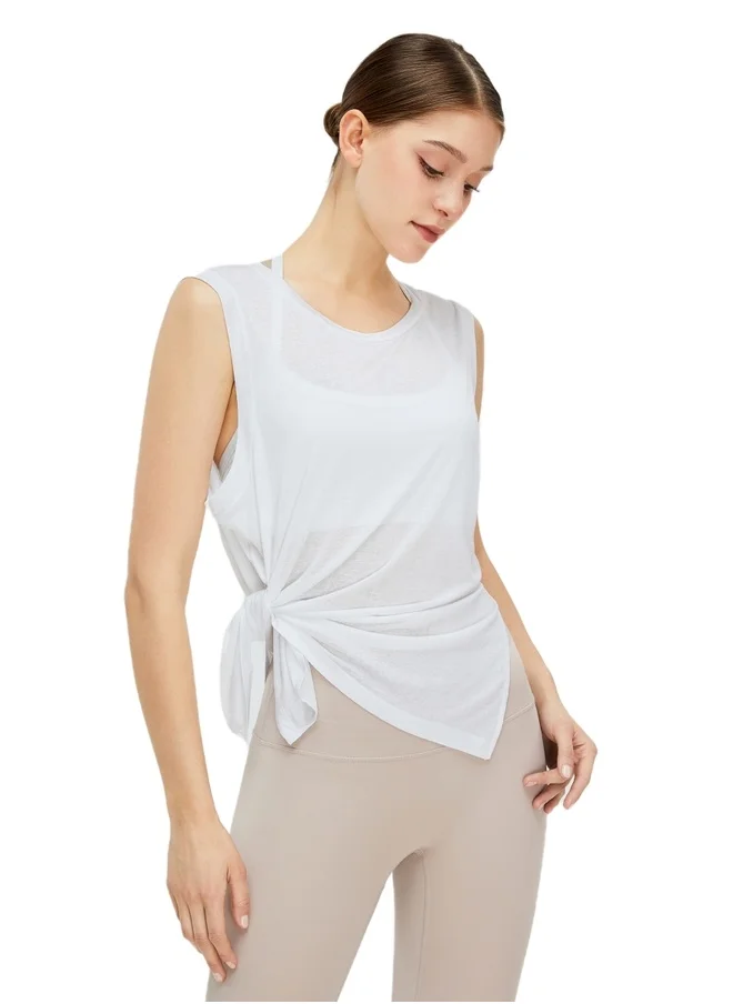 كون.يوغا Womens Tank Top Round Neckline Shirt