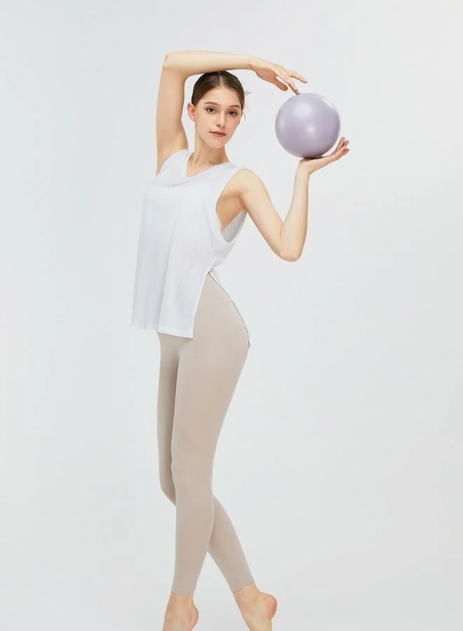 Kawn.yoga Mercury White Womens Tank Top Round Neckline Shirt for Women | Best Price UAE
