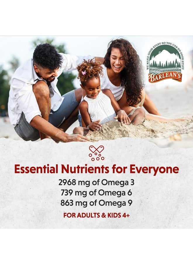 Barlean's Strawberry Banana Omega 3 Liquid Flaxseed Oil with 2,968 mg Vegan Omegas 3 6 9, Smoothie Supplements for Kids & Adults from Cold Pressed Flax Seed Oil, Non-GMO & Gluten Free, 16 oz - Image 5