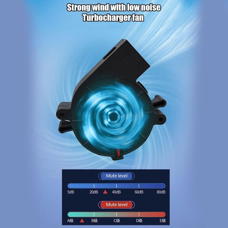 Breathable Vehicle Seat Cooling 30dB Quiet Motor USB Powered with 720° Air Circulations Quiet Design for Hot Weather Cooling Pad with USB Fan - Image 5