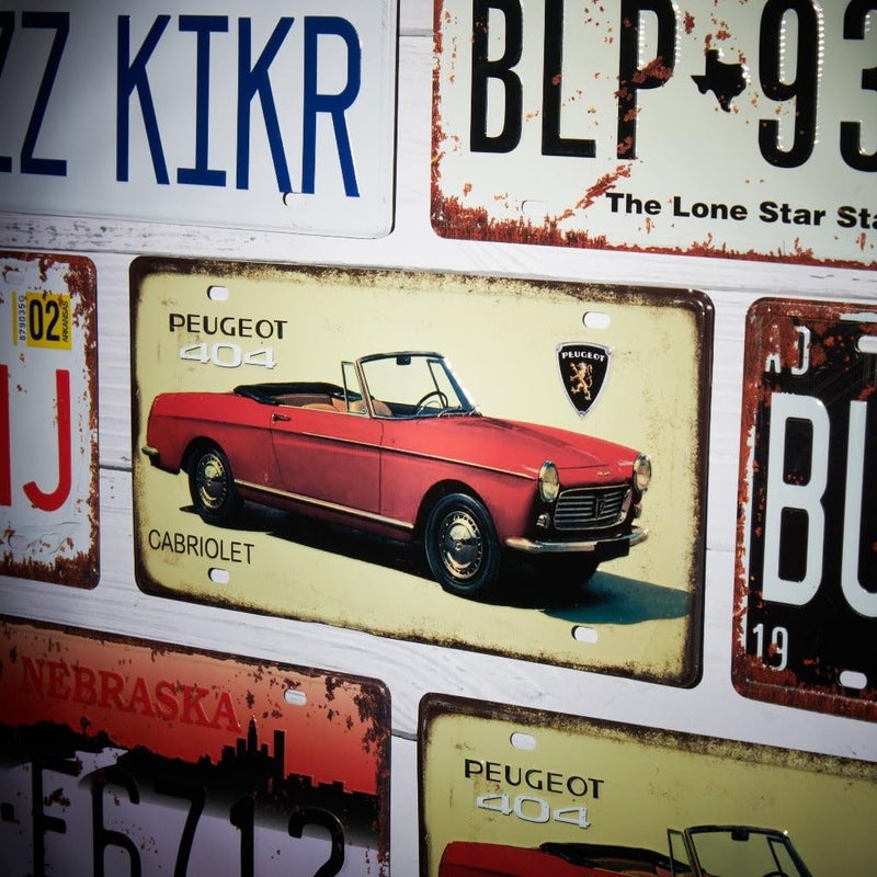 EAZYWAGON Peugeot 404 Multipurpose Metal Signs - License Wall Plate, Decorative Car Tag - Ideal for Cafe, Restaurant, Shop, Home, Hotel, Club, Office, Living Area - Image 3