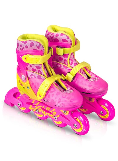 Spartan | Barbie Inline Skates for Kids Size S 31-34 | Durable Hardshell Boot with Soft Liner | 64mm PU CAST Wheels | ABEC-7 Bearings | Adjustable Fit | Lightweight Barbie Skates for Girls - SP-1023