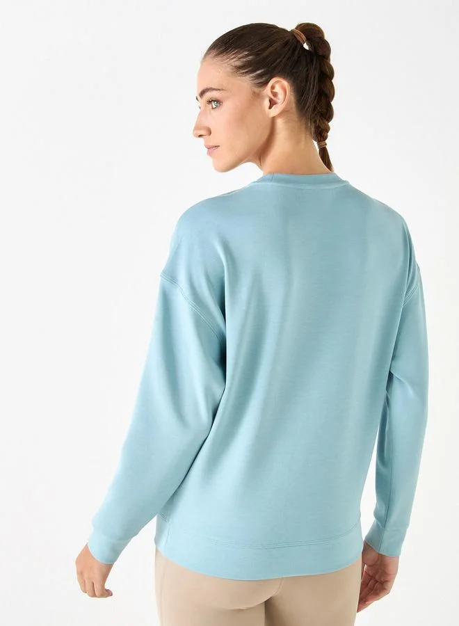 Active Crew Neck Sweatshirt with Long Sleeves