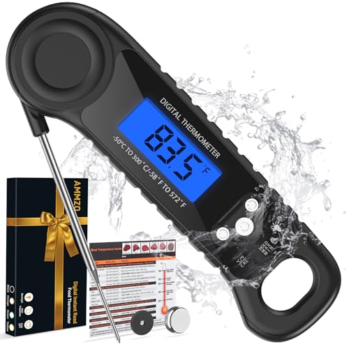 AMMZO Meat Thermometer Digital, Instant Read Food Thermometer for Cooking Deep Fry BBQ Oven Grill Smoker Roast and Candy Thermometer, Stocking Stuffers Gifts for Men Women - Image 1