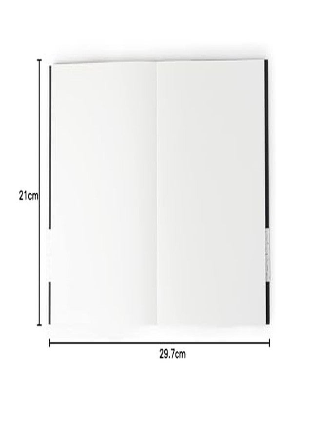كوما دفتر رسم كوما للسفر | مقاس A4 | 128 صفحة | 130 غرام/م²، لون طبيعي، ورق خالٍ من الأحماض وقابل لإعادة التدوير | أسود - Image 5