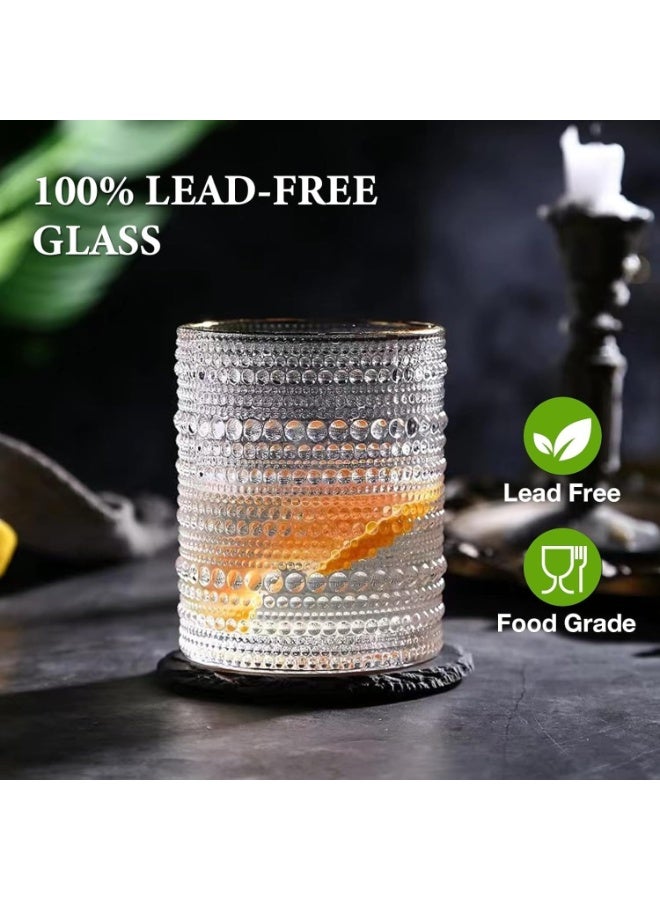 Textured Soda-Lime Glass Tumblers, 360 ml/12.1 oz, Set of 6 - Image 4