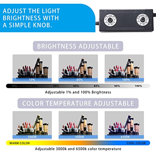 ZKEEZM Light Box Photography 20"x20" with 160LED Lights and 6 Color Backdrops Photo Box with Lights, Foldable Light Box with Adjustable Brightness, 3000-6500K Dimmable Portable Picture Box Shooting - Image 2