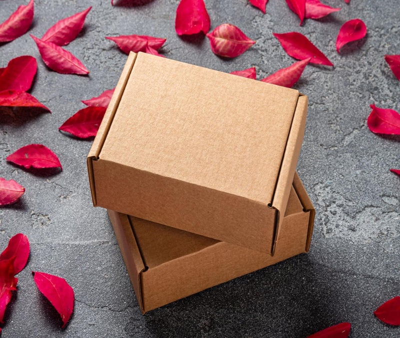 هاي فاي [25 قطعة] صندوق شحن صغير من الورق المقوى المموج مقاس 14 × 11 × 6 سم للبريد والتغليف والتجارة الإلكترونية والنقل - Image 4