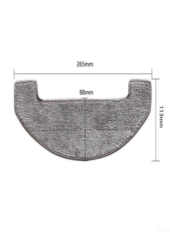 CRIDENG 10pcs Mop Pads For MONSGA MS1 MAX Robot Vacuum Cleaner, Microfiber Mop Cloth Kit, Washable Reusable Wet Dry Mopping Cleaning Cloth, Robotic Cleaner Accessories(10 PACK) - Image 2