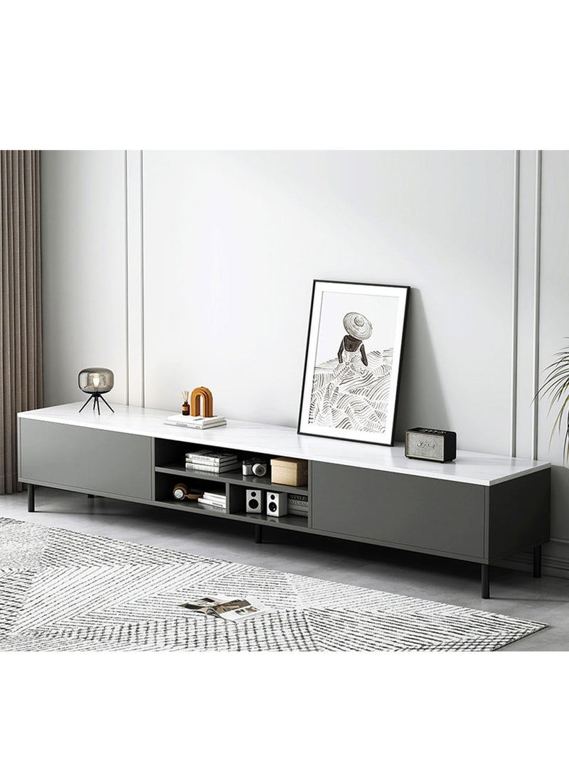 Sharpdo 140*30*46cm  TV Stand Table For TV Up To 55 Inch,  TV Stand with 2 Storage Drawer,  Modern TV Entertainment Center and TV Console Table for Home Living Room - Image 2