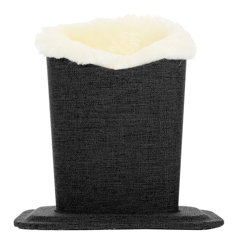 Black Plush Lined Eyeglass Holder Stand Glasses Case - Image 2