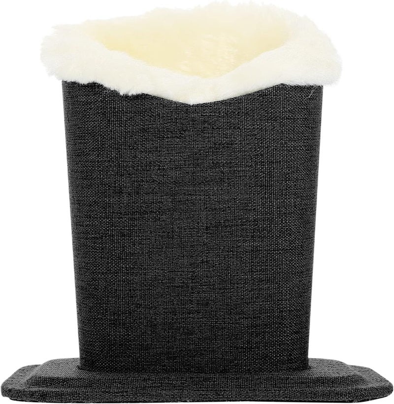 Black Plush Lined Eyeglass Holder Stand Glasses Case - Image 1