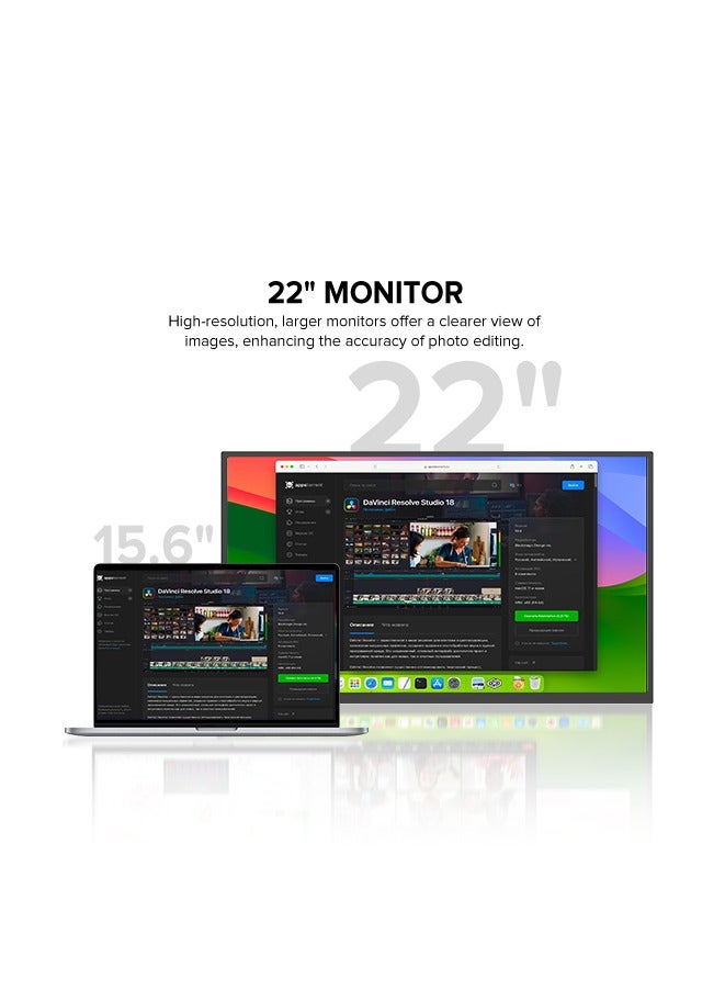 أوبيرفكت شاشة محمولة UPERFECT مقاس 22 بوصة 2K IPS 2056*1440 QHD 100% sRGB منفذ USB C و Mini HDMI للعمل من المنزل/الألعاب لأجهزة الكمبيوتر المحمول/Switch/MacBook حامل VESA - Image 4