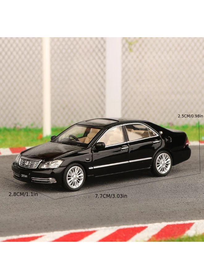 2007 Toyota Crown Black 1 64 Scale Die Cast Metal Car Model Alloy Vehicle Replica - Image 3