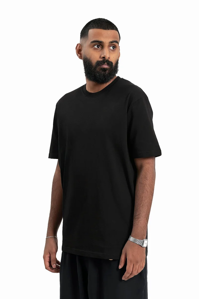 Wecre8 Men Black T-Shirt by WECRE8