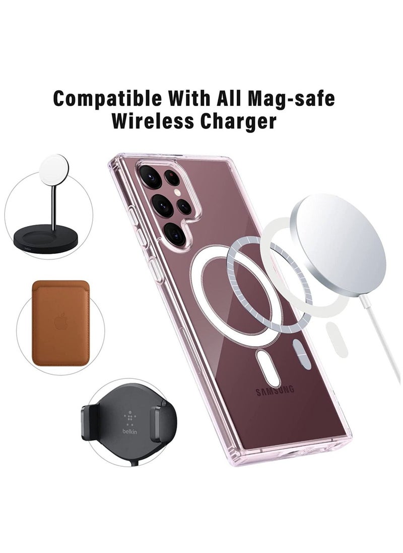 Raxoom Clear Case for Samsung Galaxy S22 Plus, Compatible with Mag-Safe Charging, Ultra Slim & Full Protective Shockproof Case Cover (Galaxy S22 Plus, Clear)  - Image 1