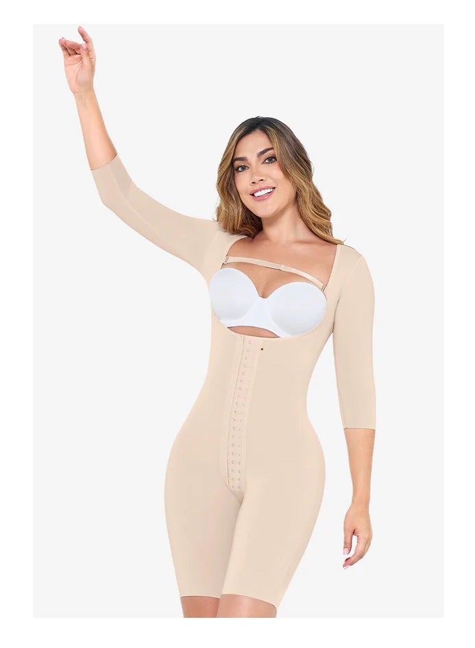 Mariae Fajas Comfortable and distinctive Shapewear from MariaE Beige FPE007  - Image 1