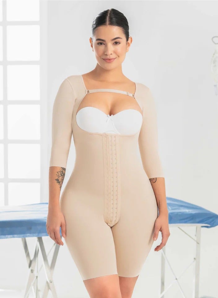Mariae Fajas Comfortable and distinctive Shapewear from MariaE Beige FPE007  - Image 4