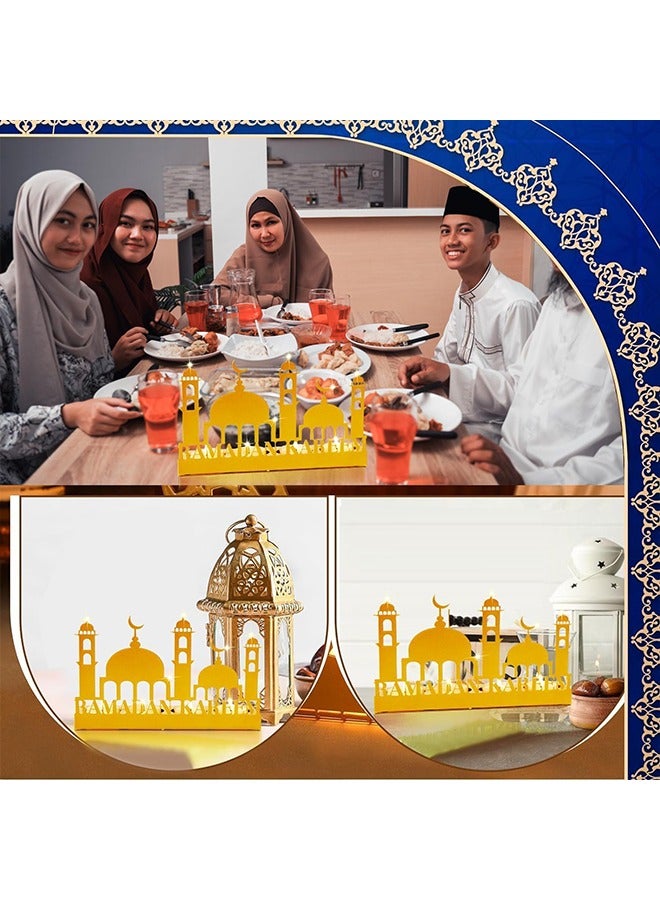 يواوليتي رمضان الجدول زينة ، رمضان شمعة حامل ، رمضان الشمعدان القلعة نمط للمنزل غرفة المعيشة ديكورات (شمعة لا تشمل) - Image 5