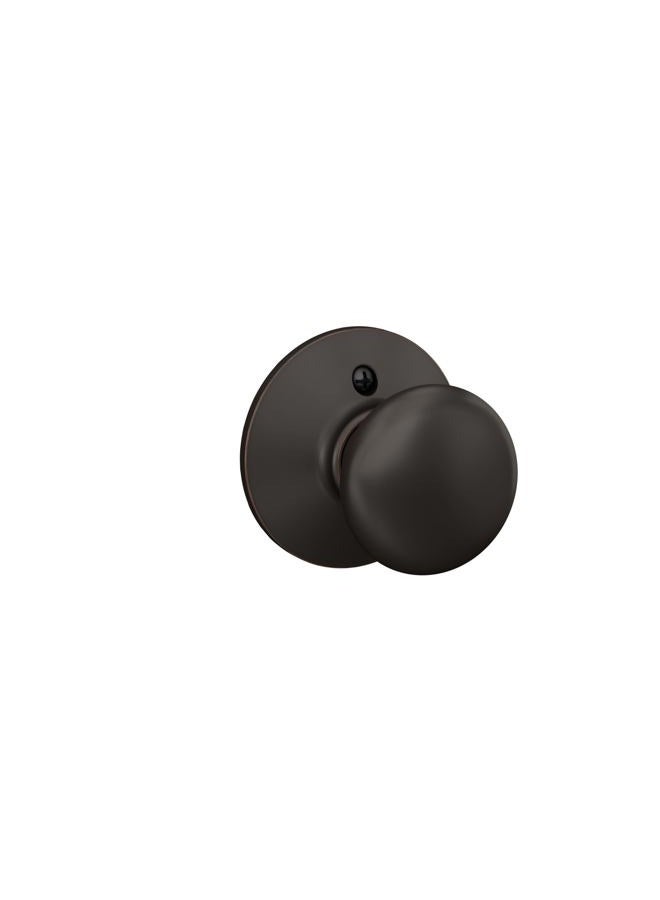 Schlage F170 PLY 716 Plymouth Door Knob, One Sided Non-Turning Dummy Door Handle, Aged Bronze - Image 1