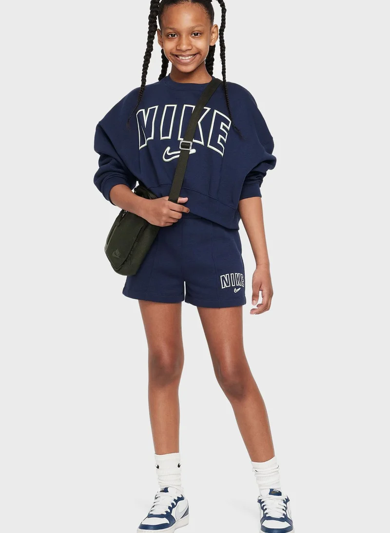 Nike Kids Trend Printed Fleece Sweatshirt