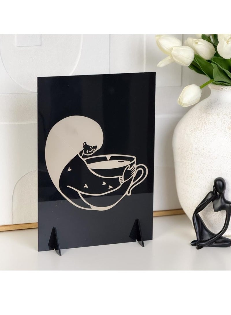 Story Of Candle Coffee corner board, elegant decor with a distinctive coffee design