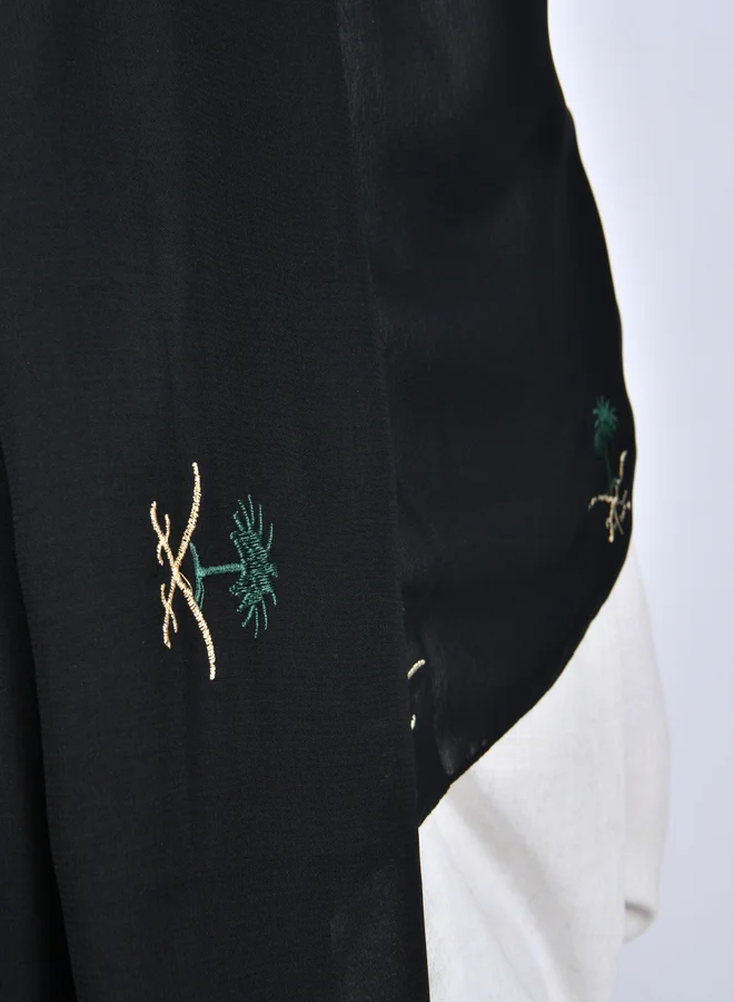 عبايات حوراء طرحه سوداء بشعار السيفين والنخلة