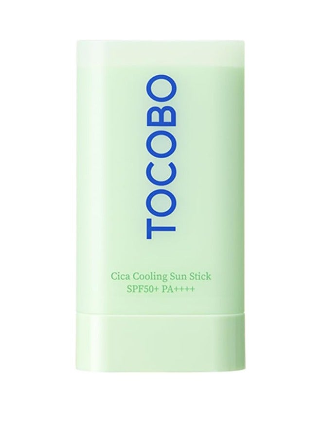 TOCOBO Cica Cooling Sun Stick SPF50+ Fermented Cica Complex, Cooling Sun Stick, Reduces Skin Temperature, Quick Soothing, Lightweight and Moisturizing Sun Stick - Image 1