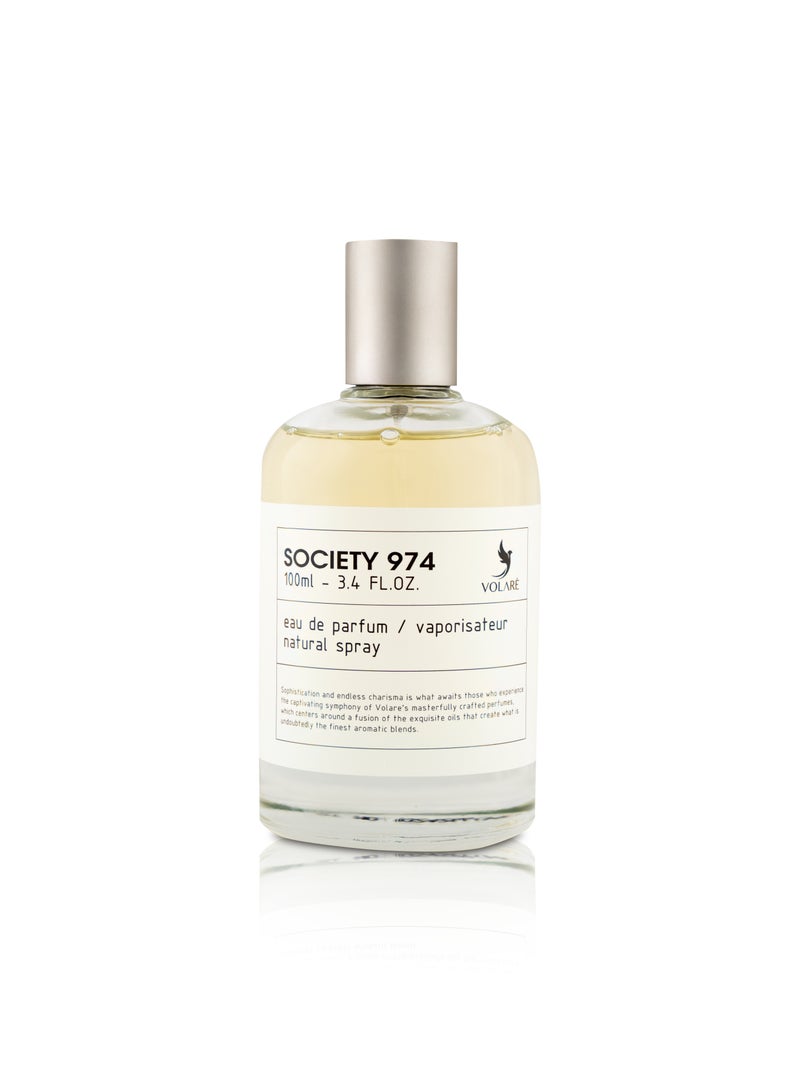 VOLARE SOCIETY 974 Eau De Perfum 100ml By Volare For Man - Image 2