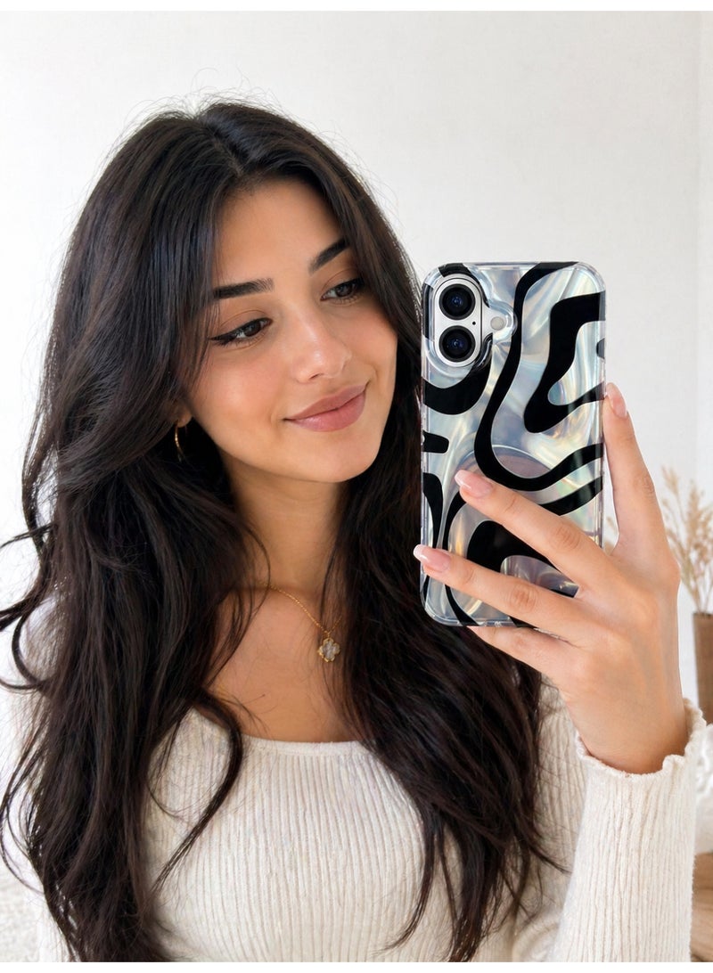 إيكو سيستم جراب Ecosystem Premium Soft TPU لهاتف iPhone 16، مقاوم للصدمات، يوفر حماية كاملة، غطاء أنيق وجذاب، مناسب للنساء والفتيات والأطفال، لهاتف iPhone 16 (T2) - Image 2